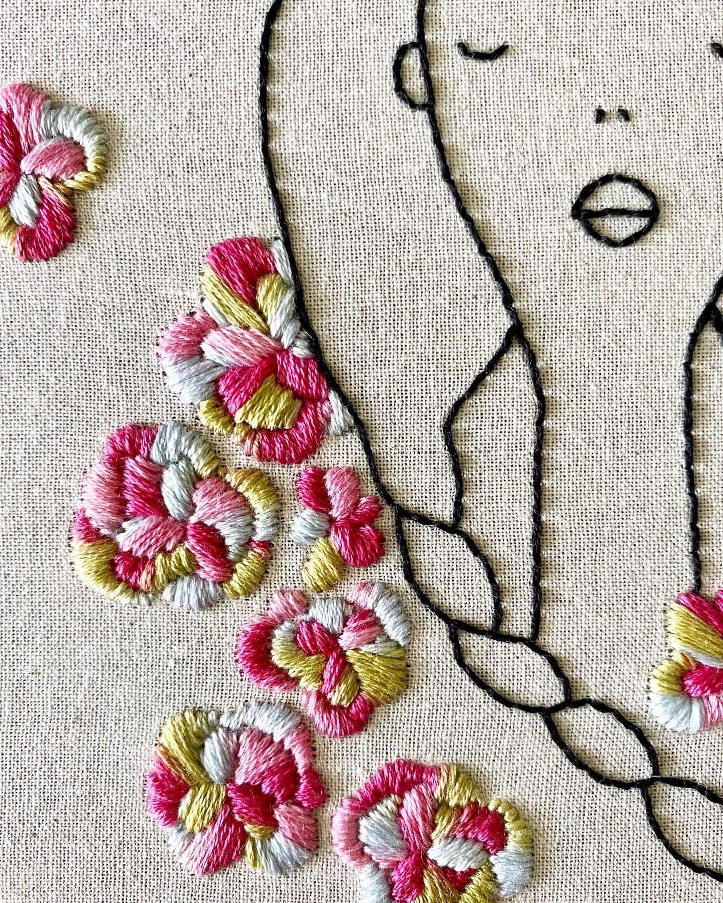 chris davis illustration embroidery I