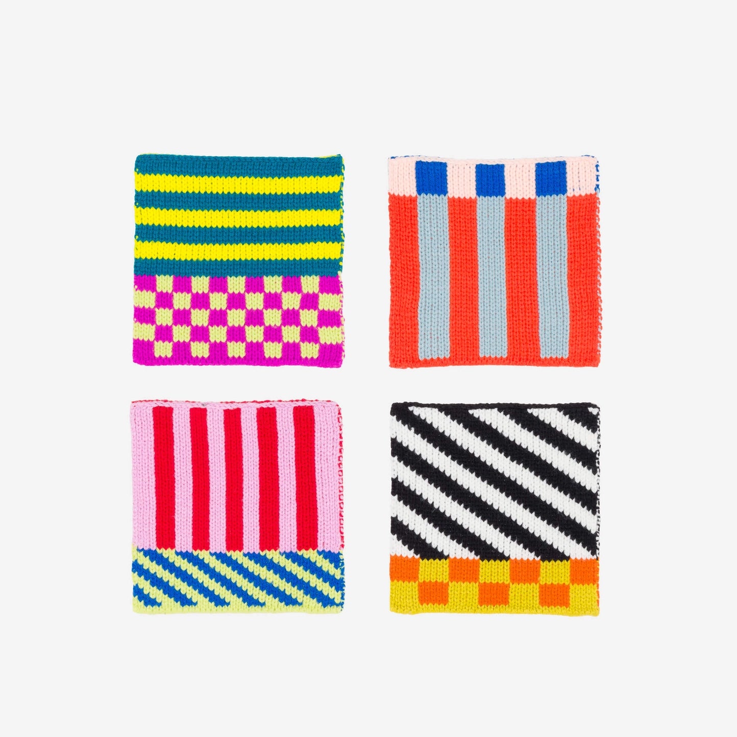 pattern patch coaster set