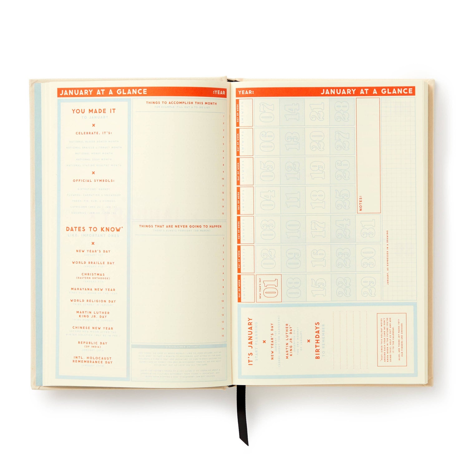 brass monkey big plans undated standard planner