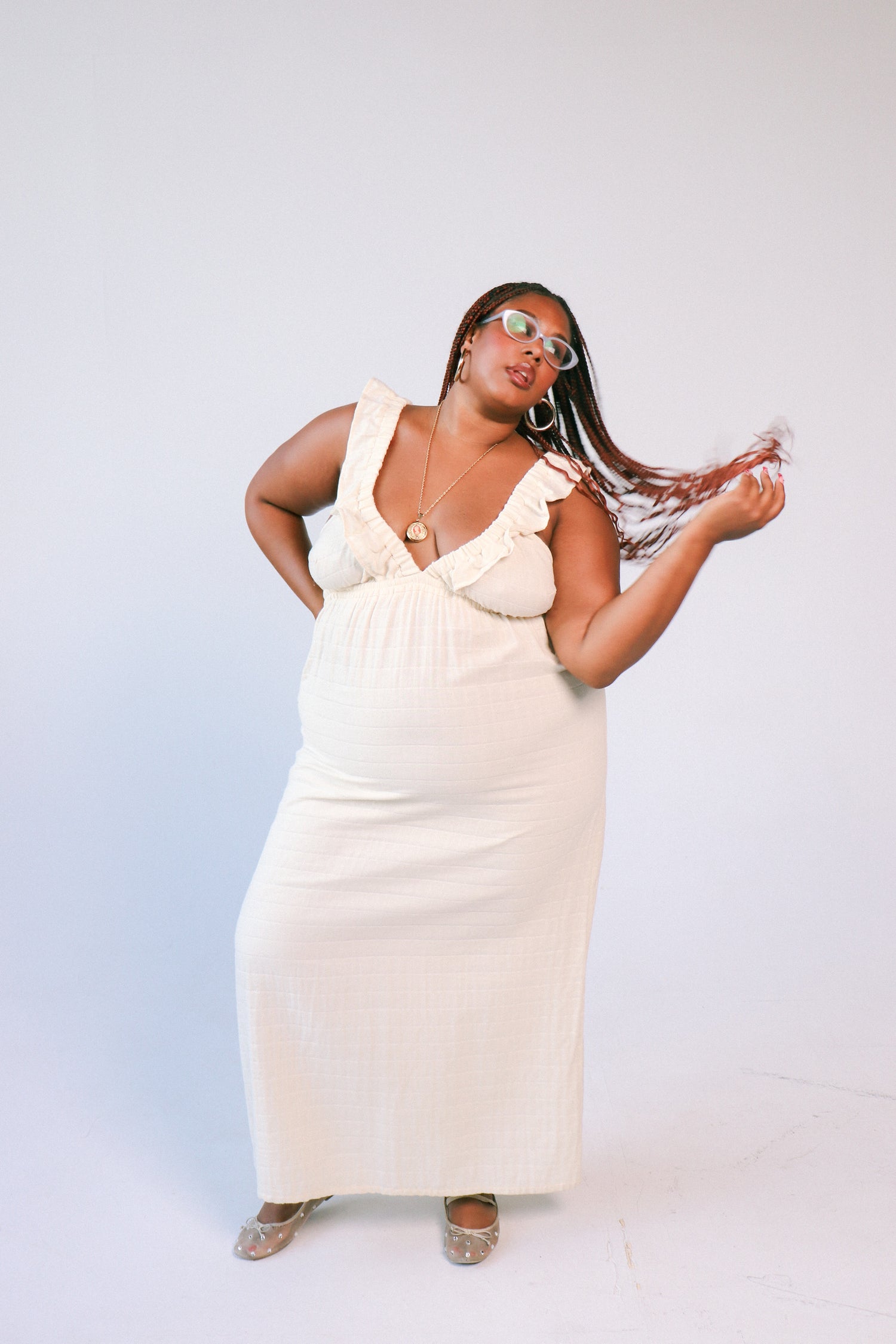 milos dress in organic cotton