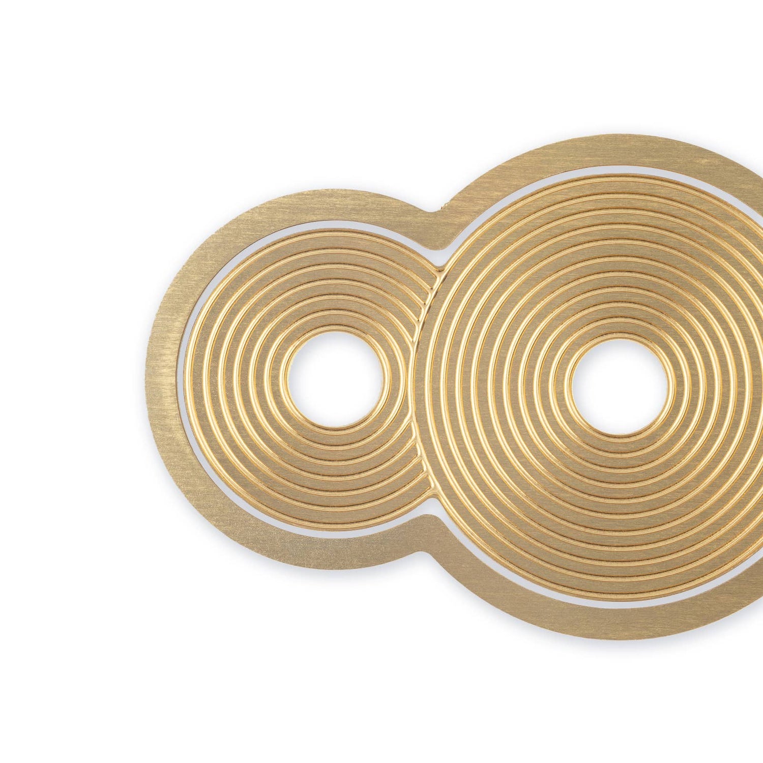 circlets brass bookmark