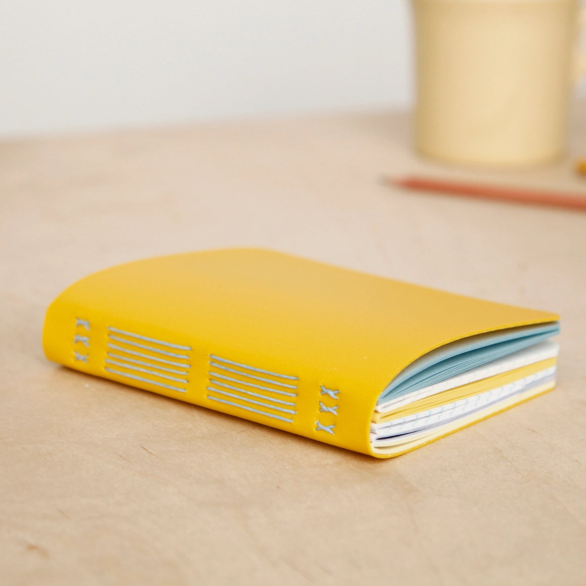 small hand-sewn notebook