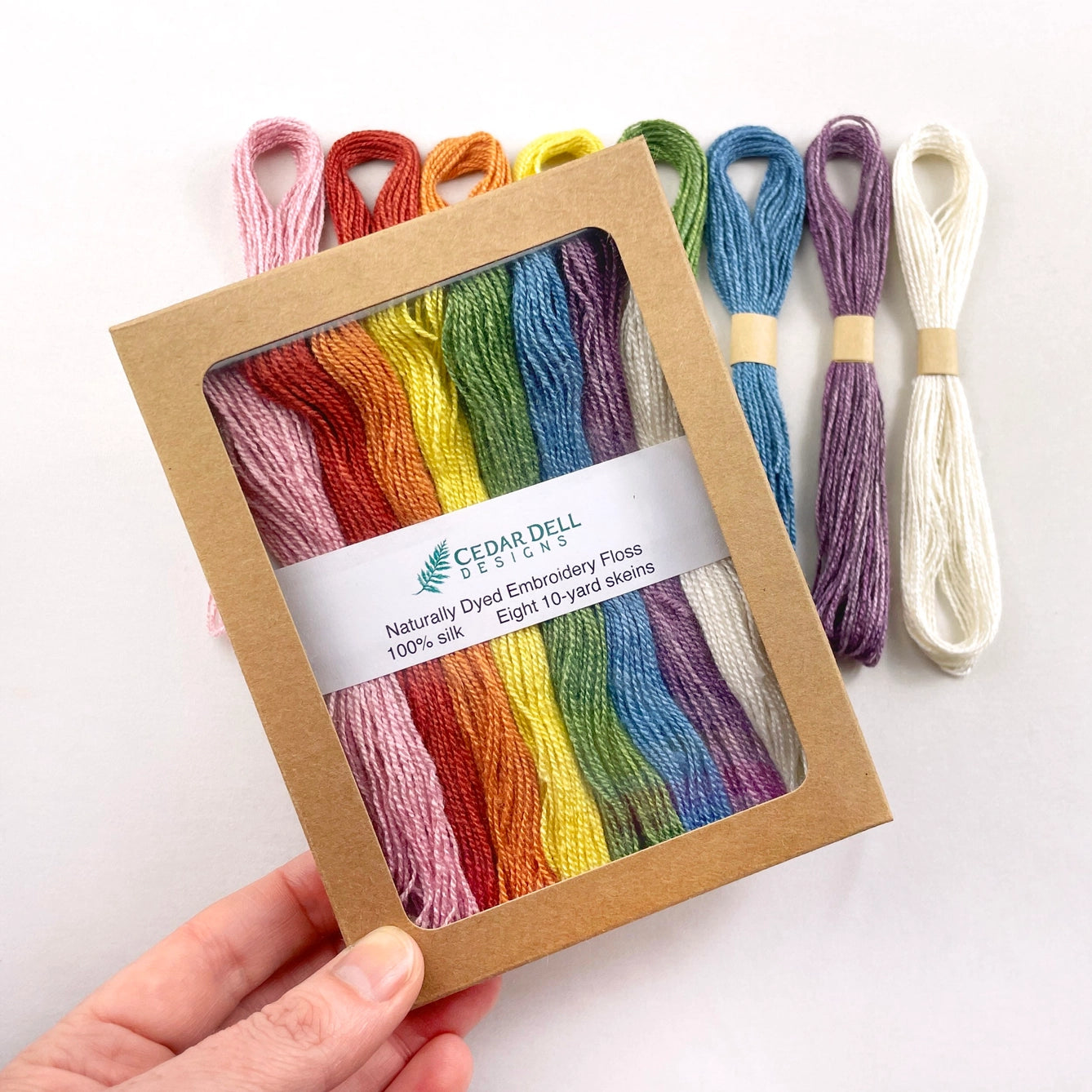 naturally dyed silk embroidery floss