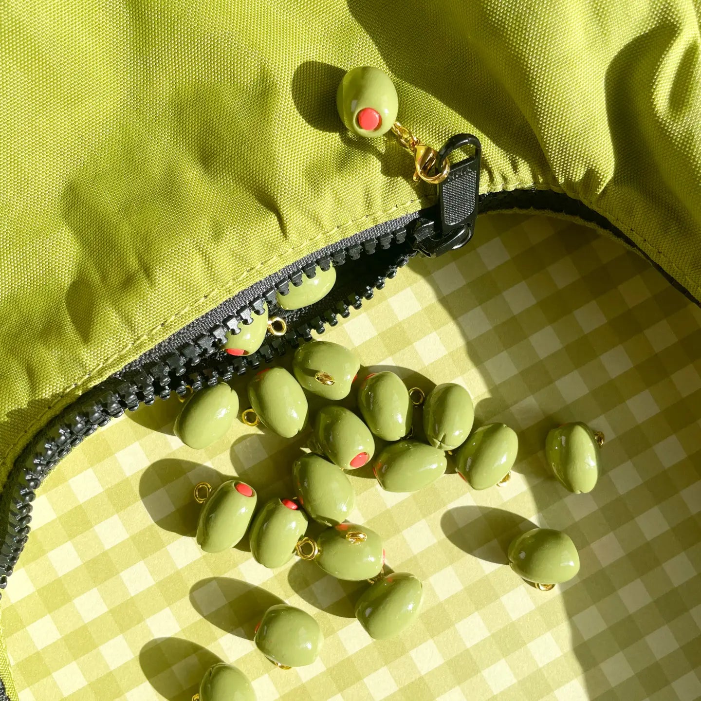 olive bag charm