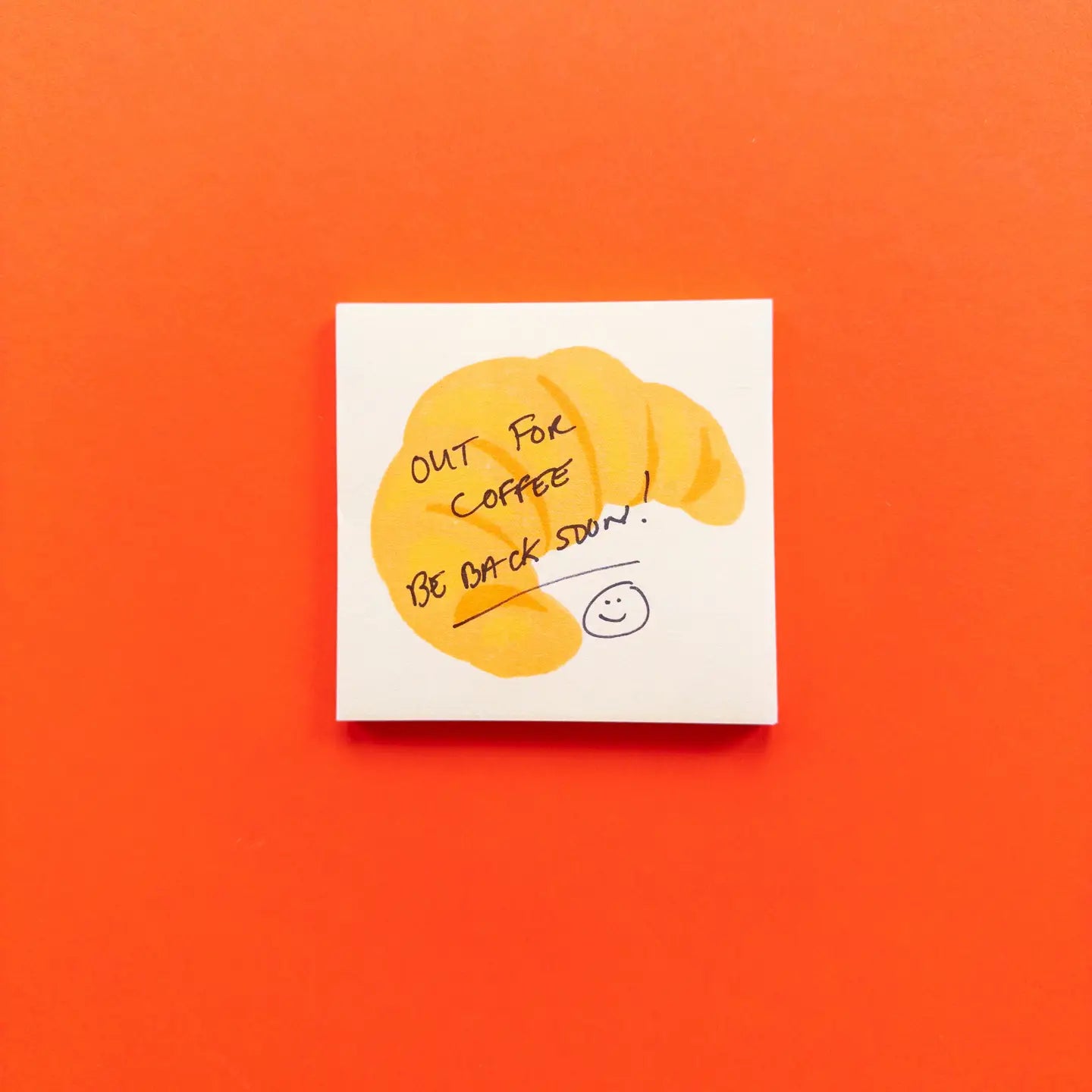 croissant sticky notes