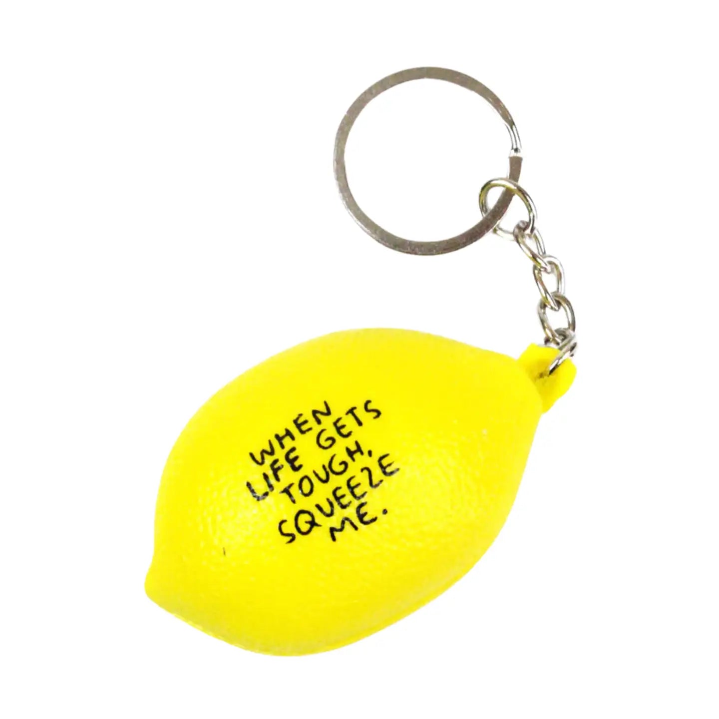 lemon stress ball keychain