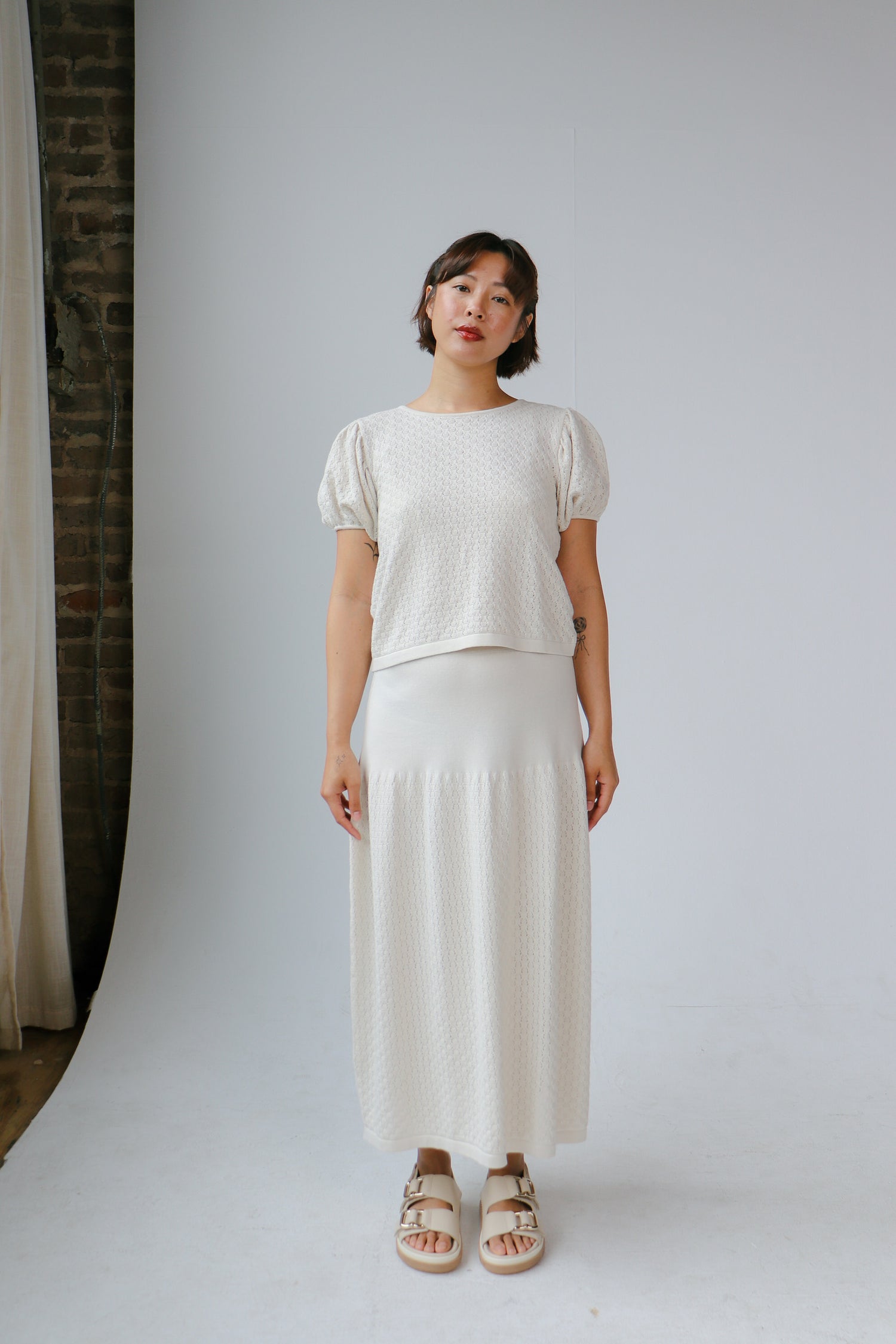 cora white smoke skirt