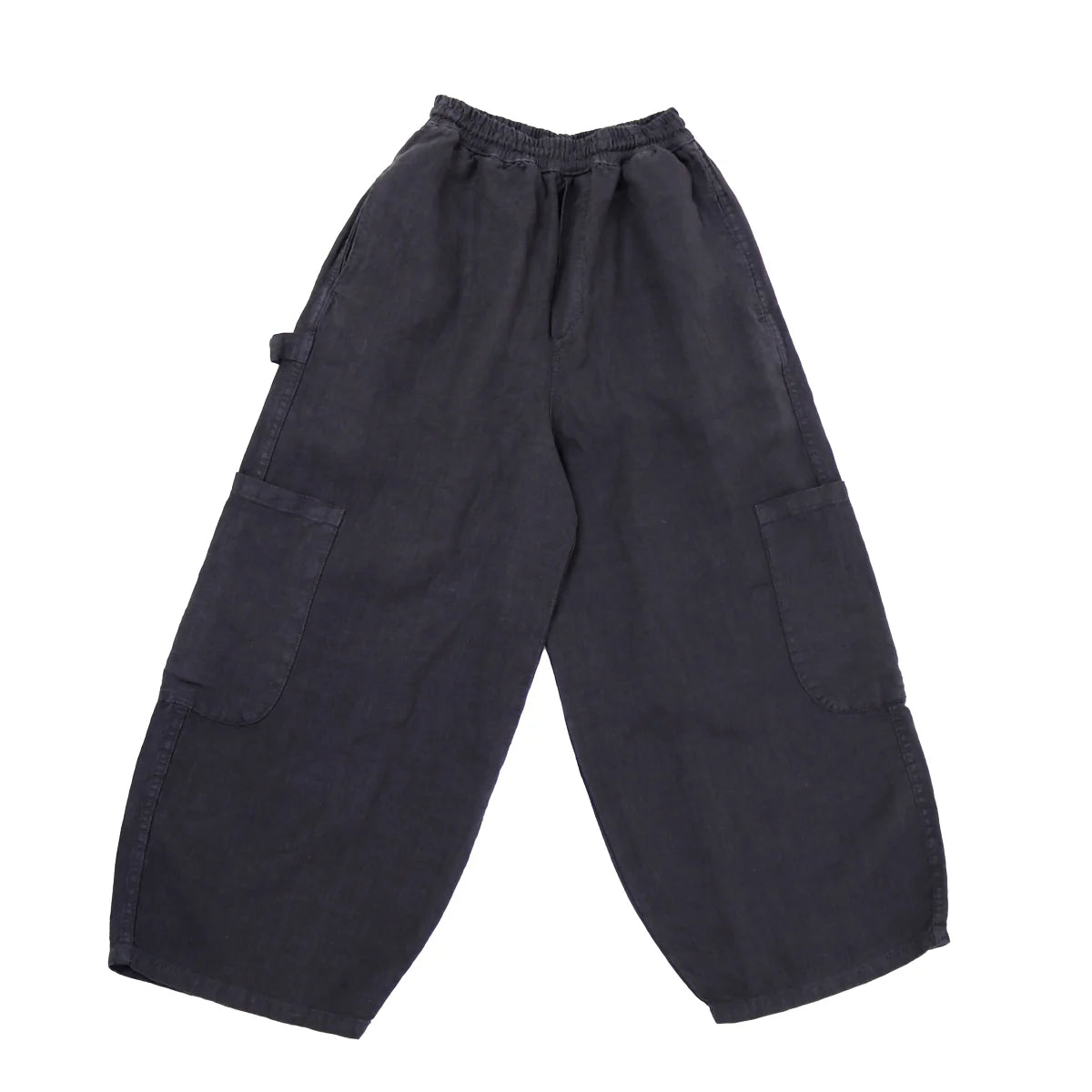 f.d.a. black sesame linen chef pant