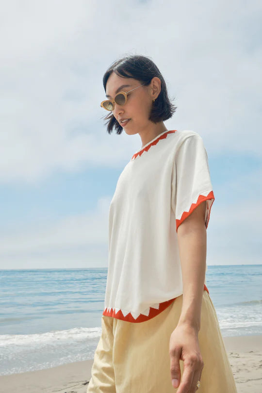 sawyer zig zag sweater tee