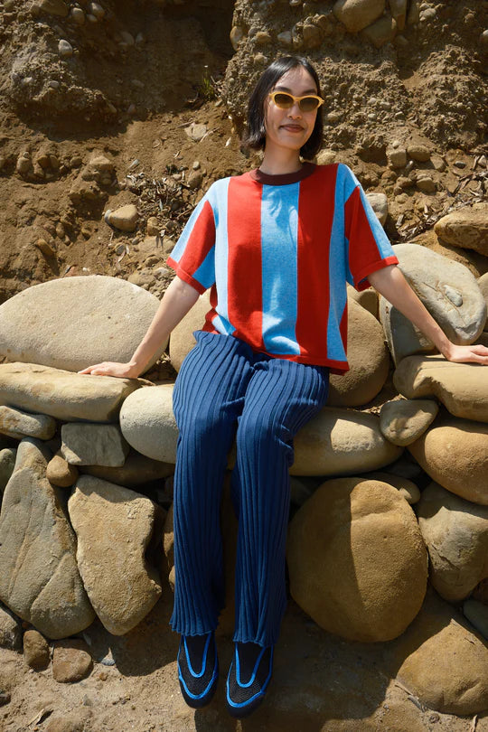 sawyer verticle stripe sweater tee