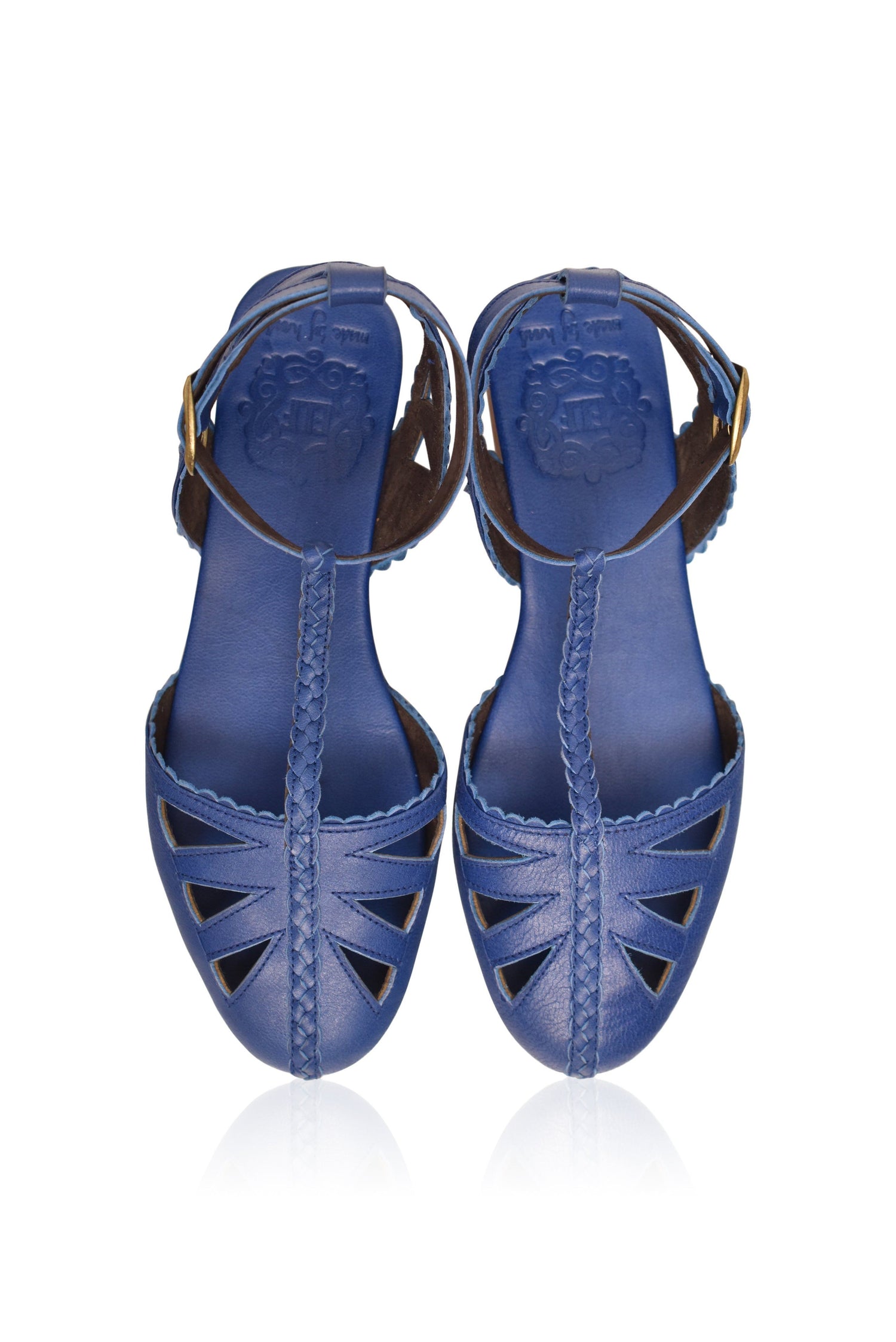 Bounty T-strap Leather Sandals by ELF