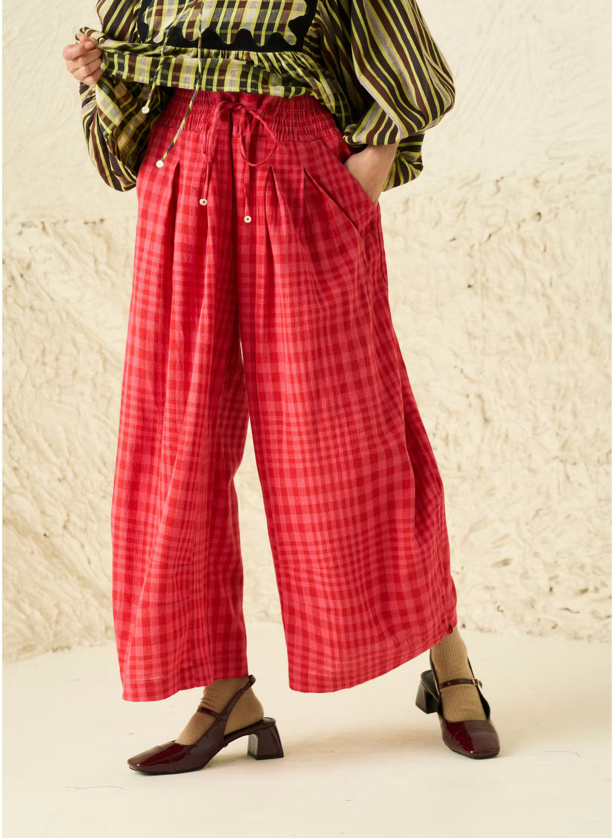eclair pant in cosmo chex