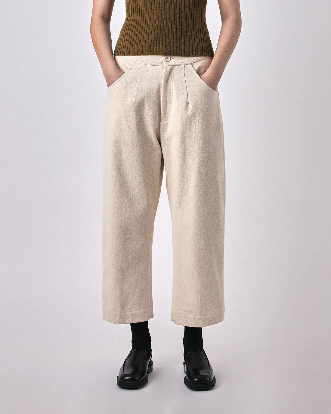 curve legged trouser - heavy canvas edition