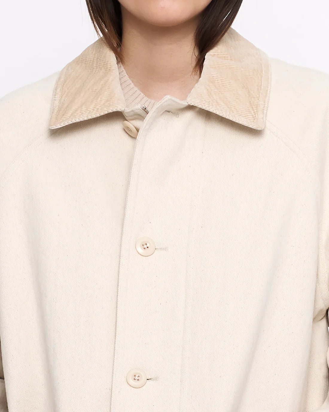 mid-length duster coat