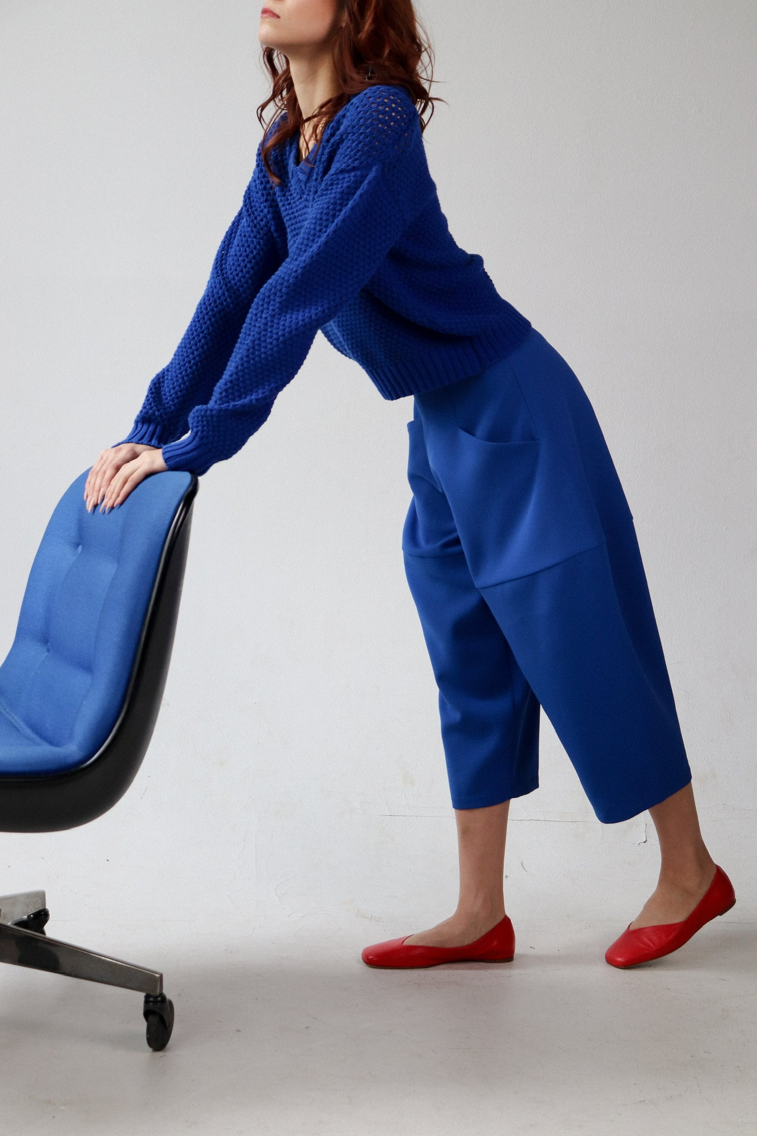 cachuabi tomato tapered billow pocket pant