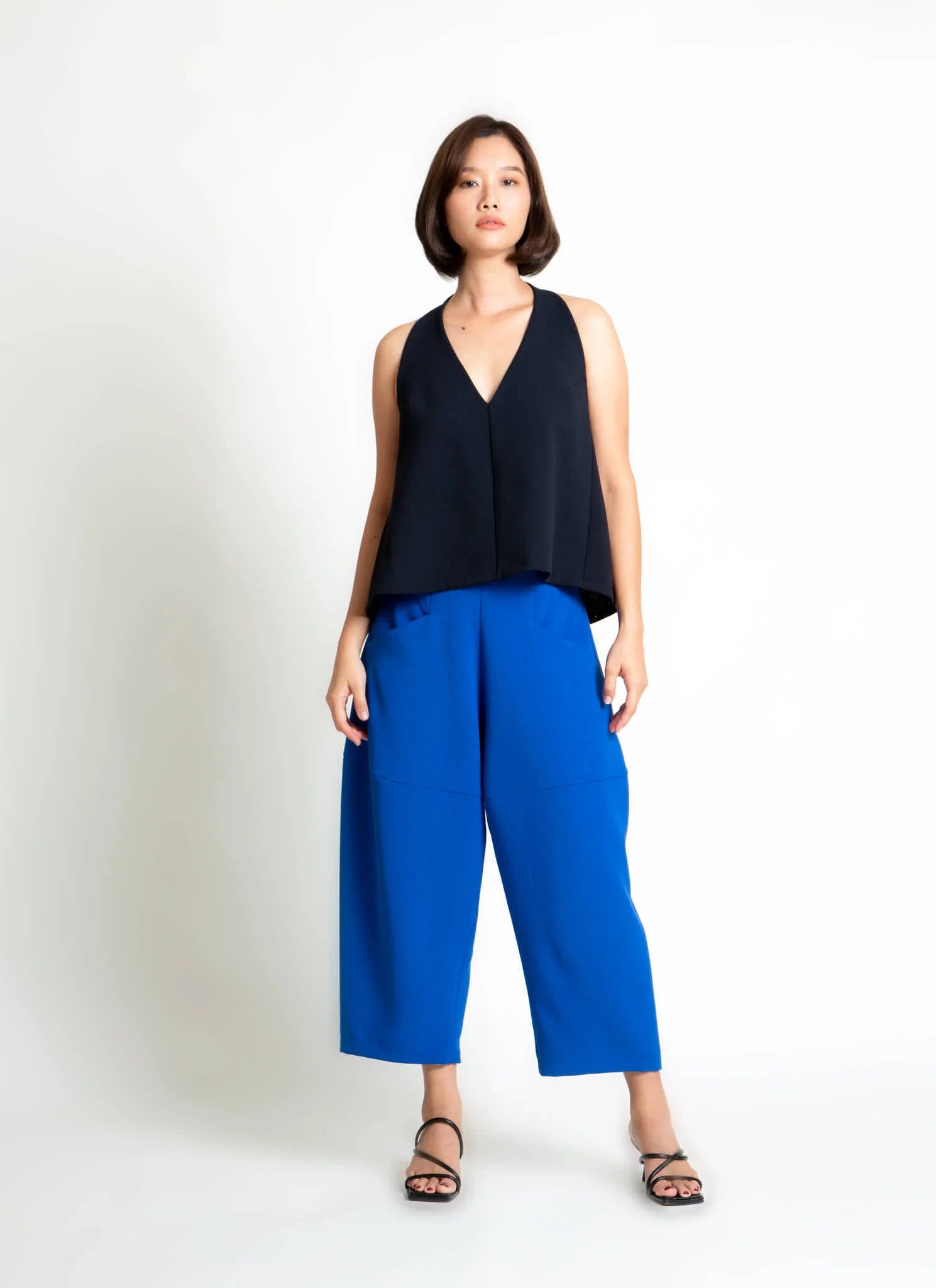 cachuabi tomato tapered billow pocket pant