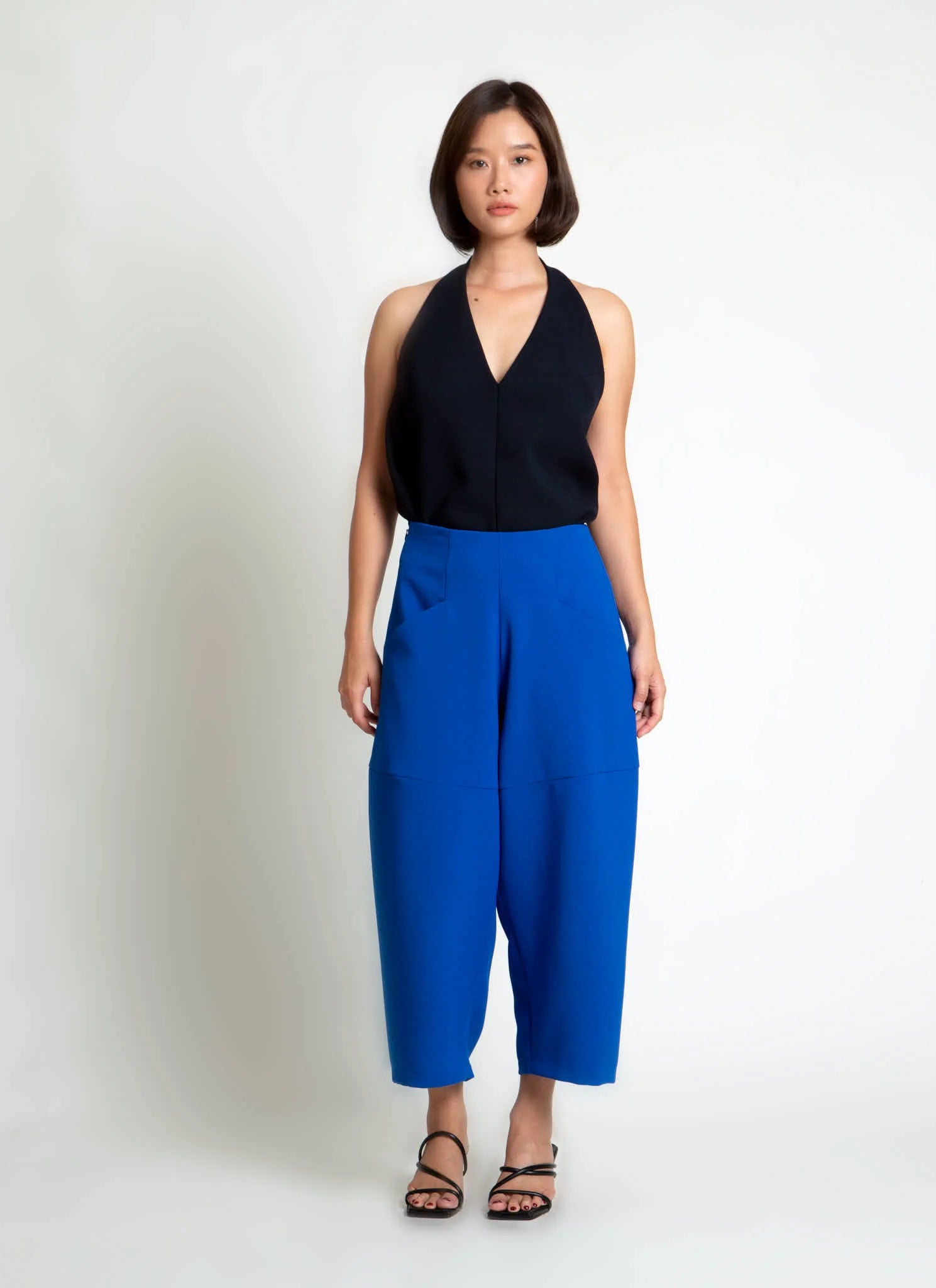 cachuabi tomato tapered billow pocket pant