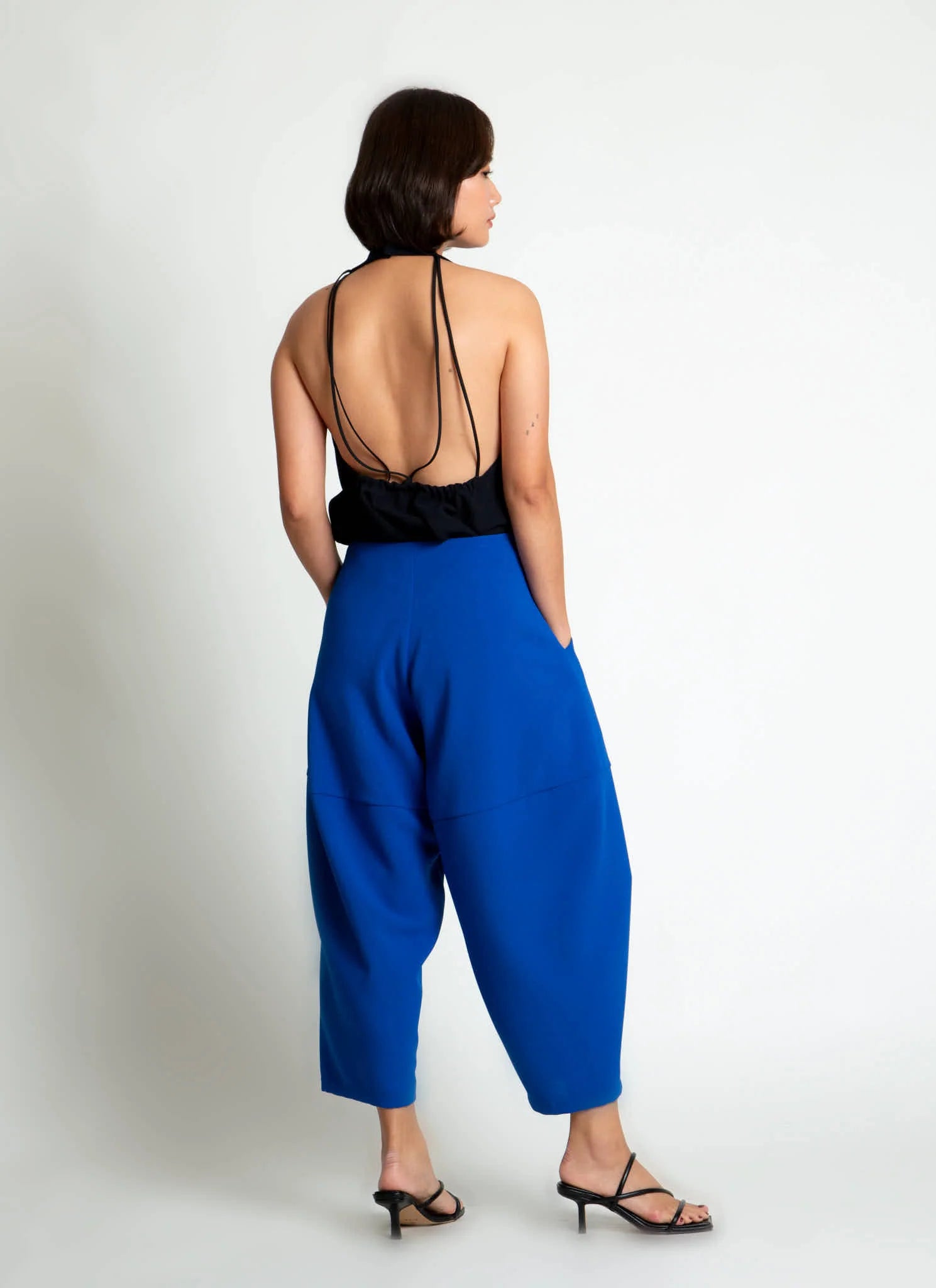 cachuabi tomato tapered billow pocket pant