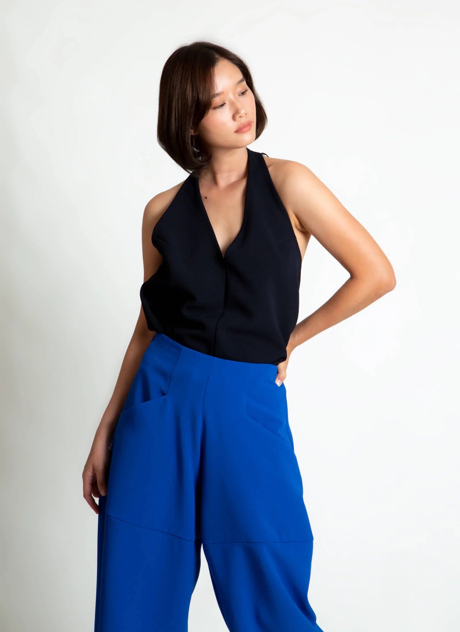 cachuabi tomato tapered billow pocket pant