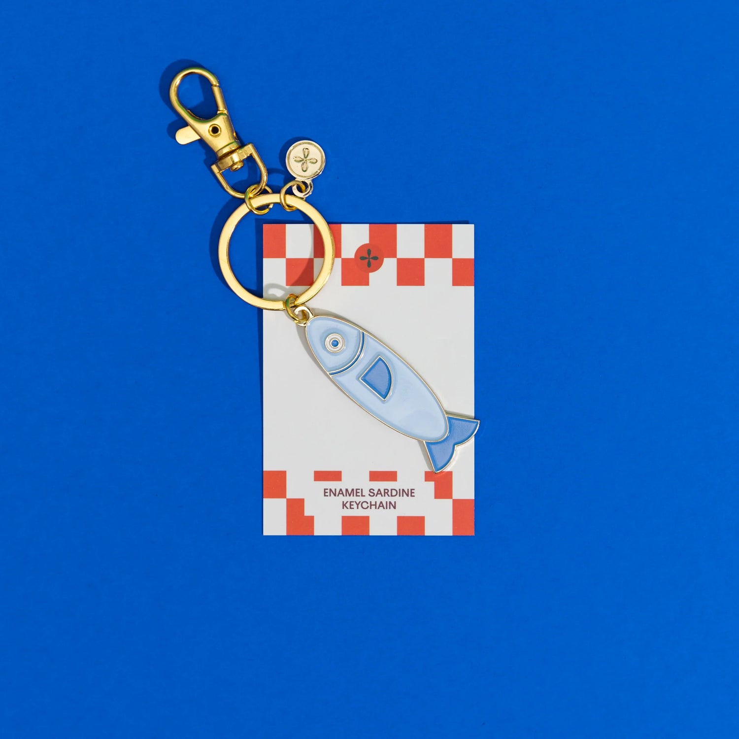 sardine enamel keychain & bag charm