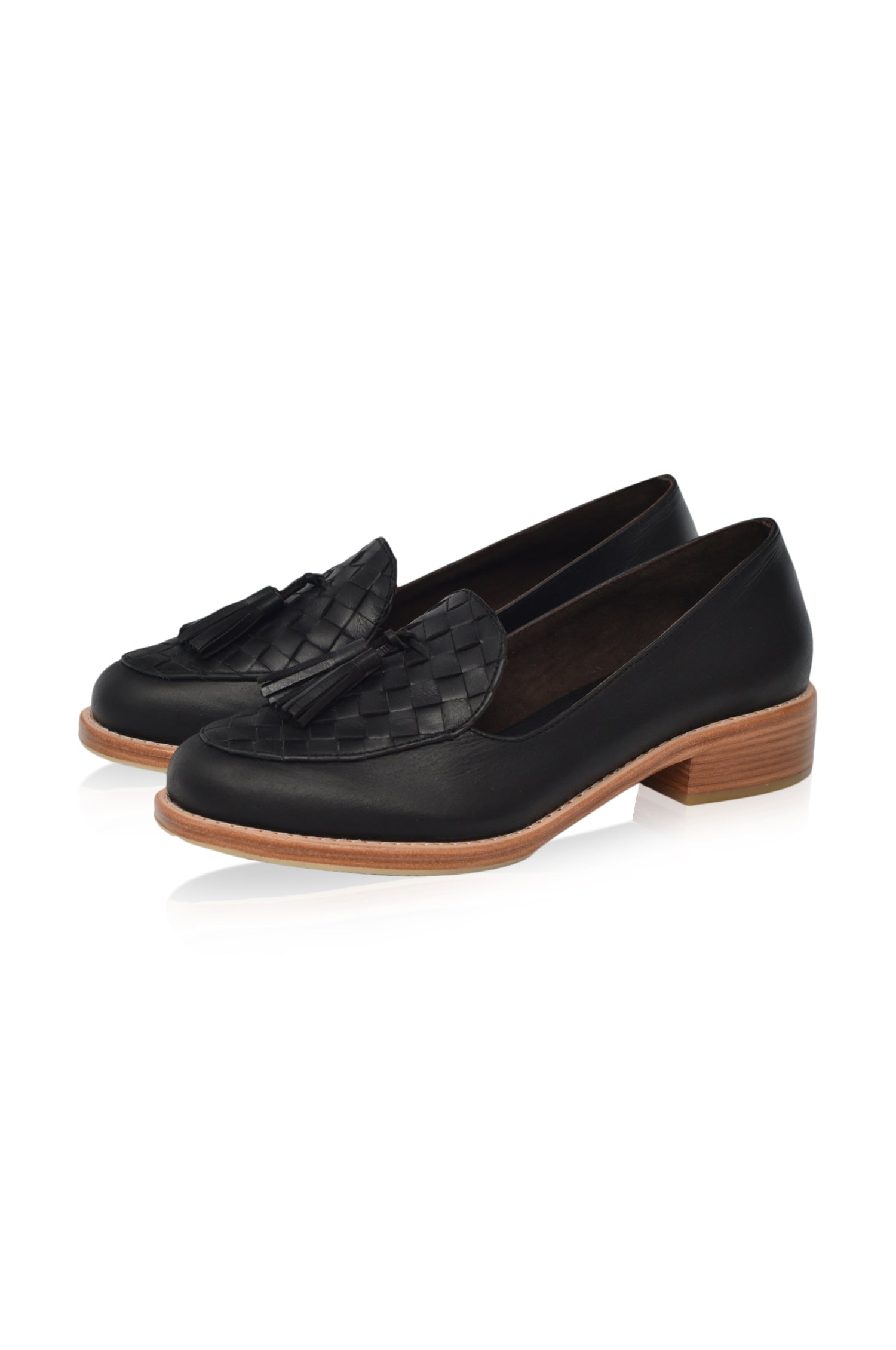 Nikita Woven Leather Loafers by ELF