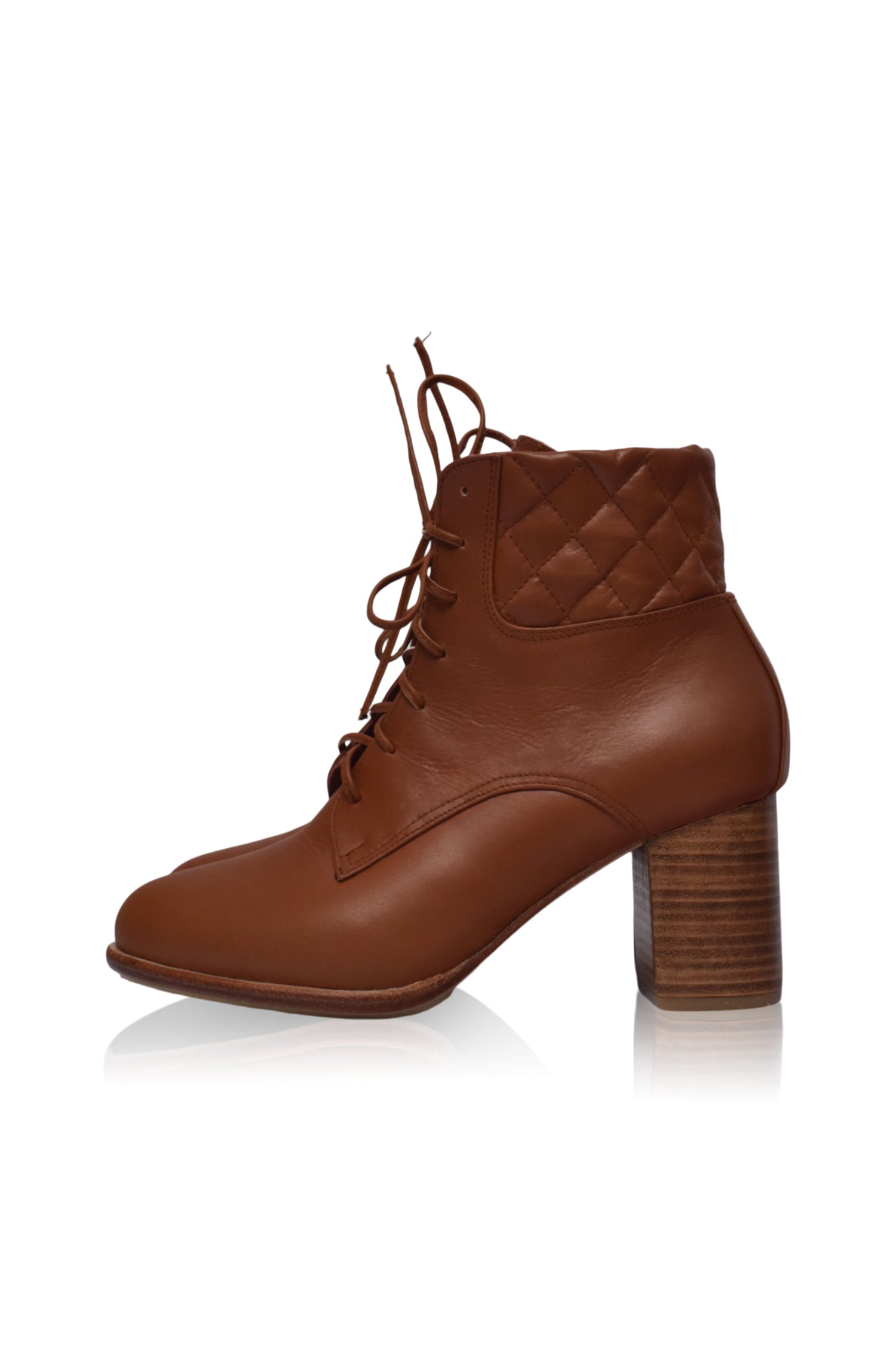 Rising Mara Leather Heel Booties by ELF