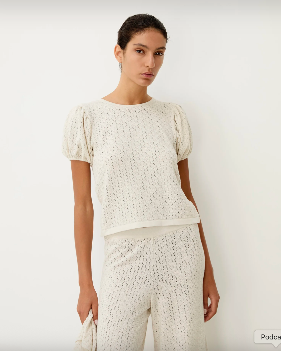 liza white smoke top