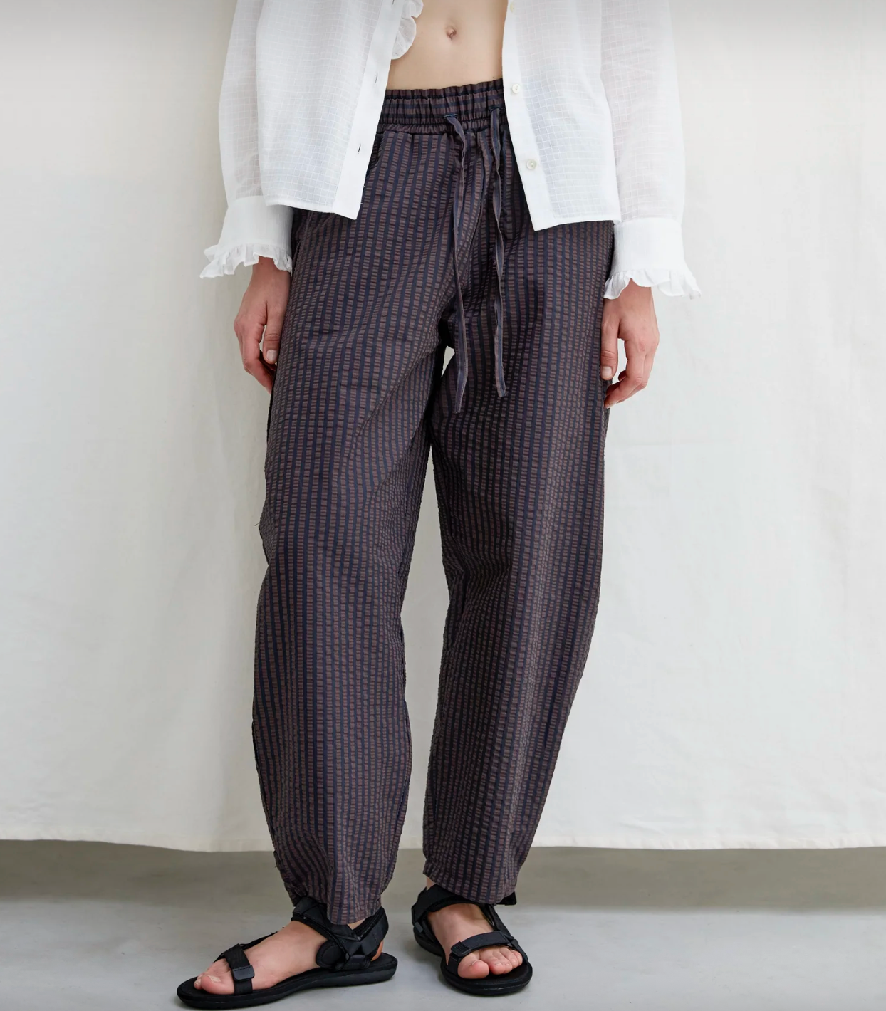 luna seersucker trousers