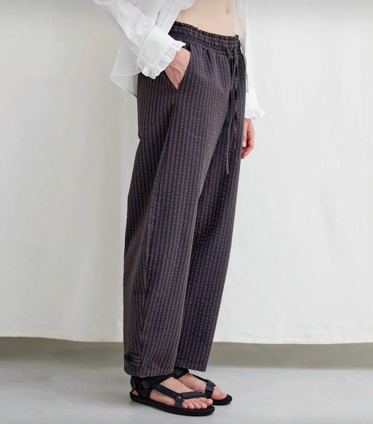 luna seersucker trousers