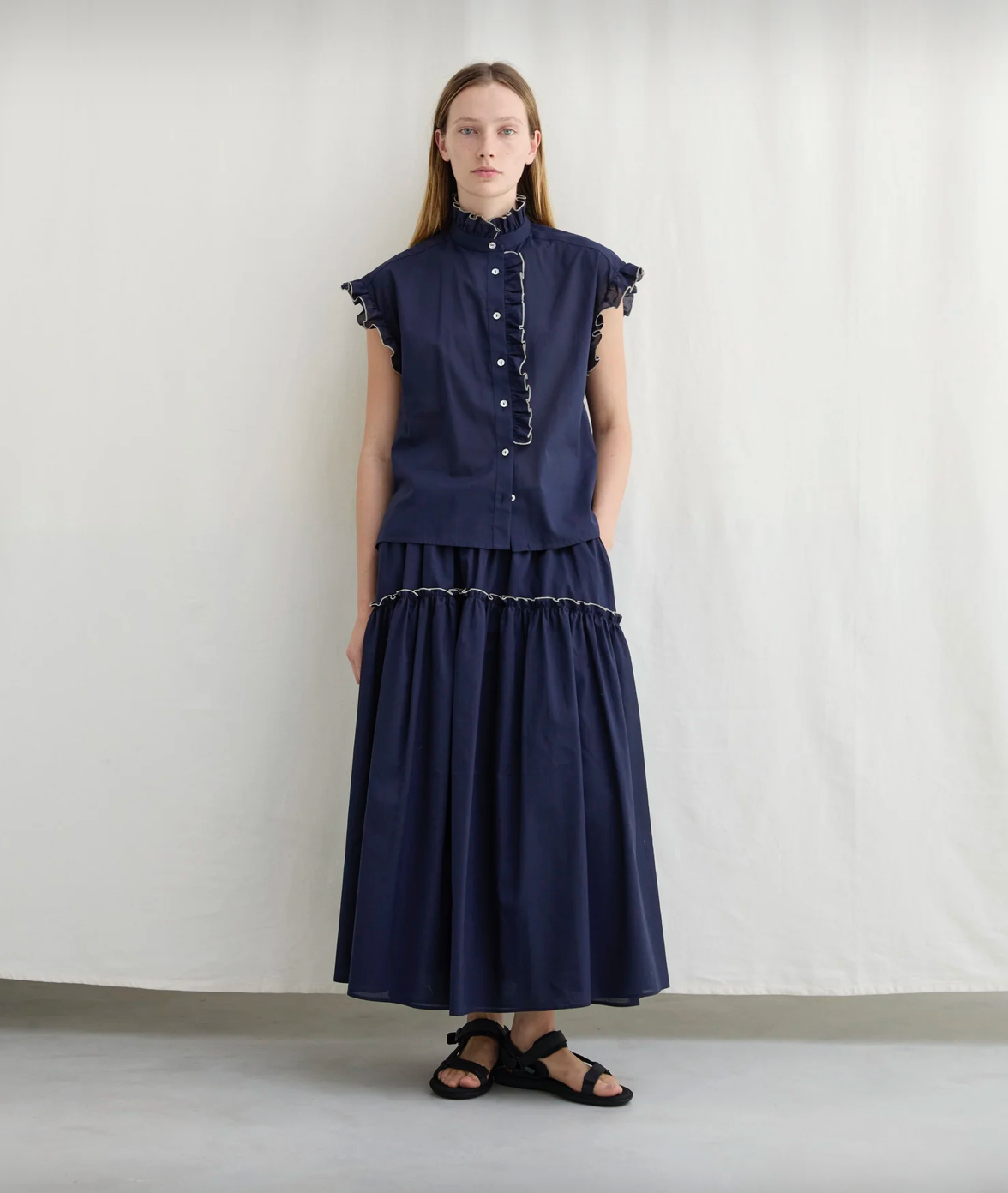 bola navy skirt