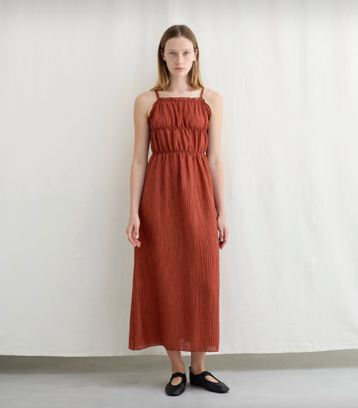 encina brick wrinckle dress