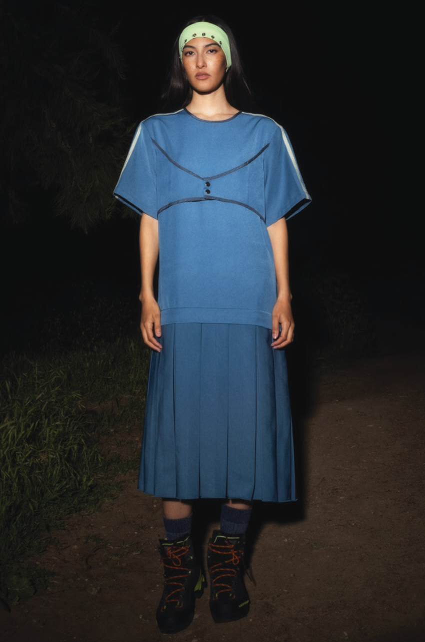 box pleat dress
