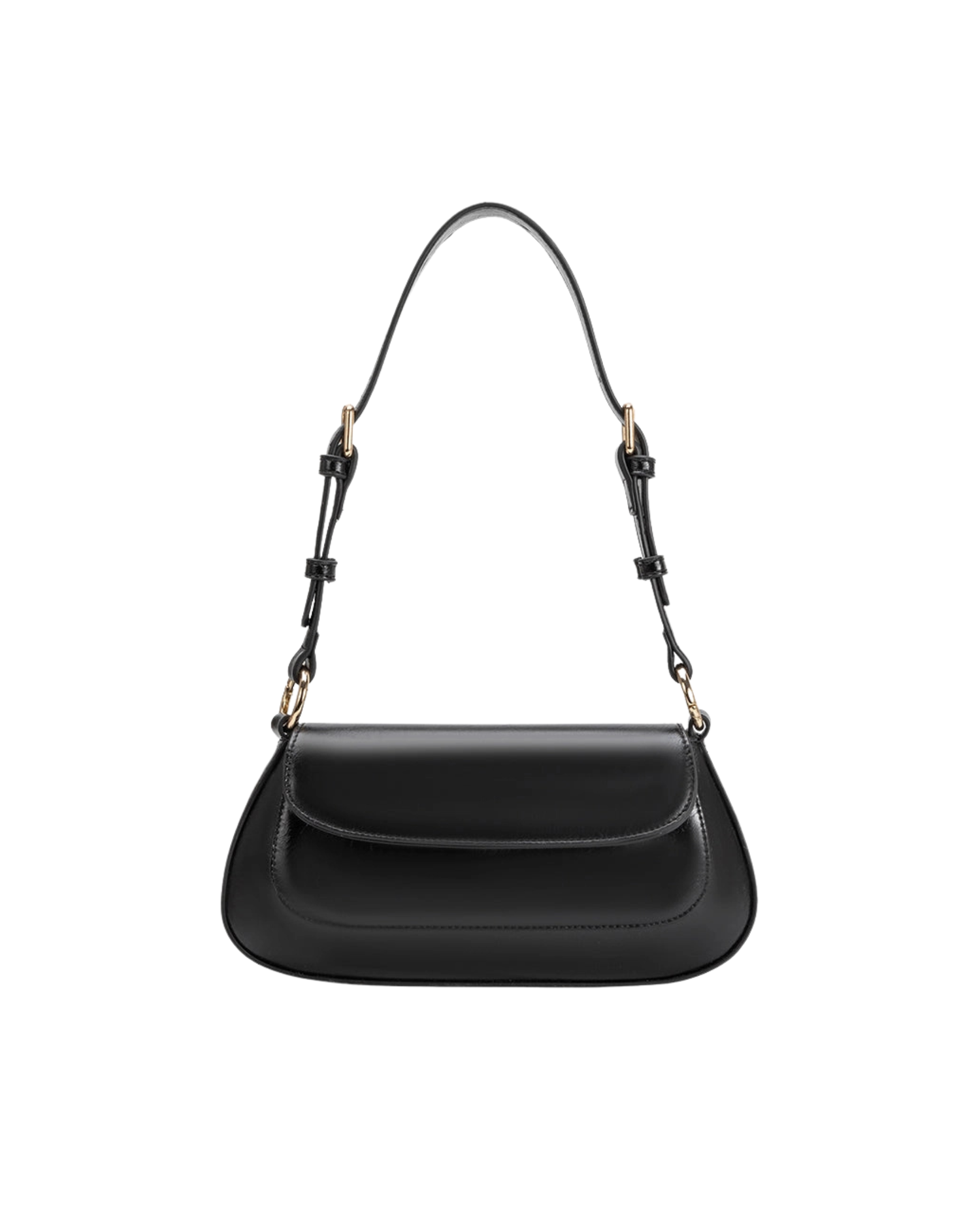 amari black recycled vegan shoulder bag