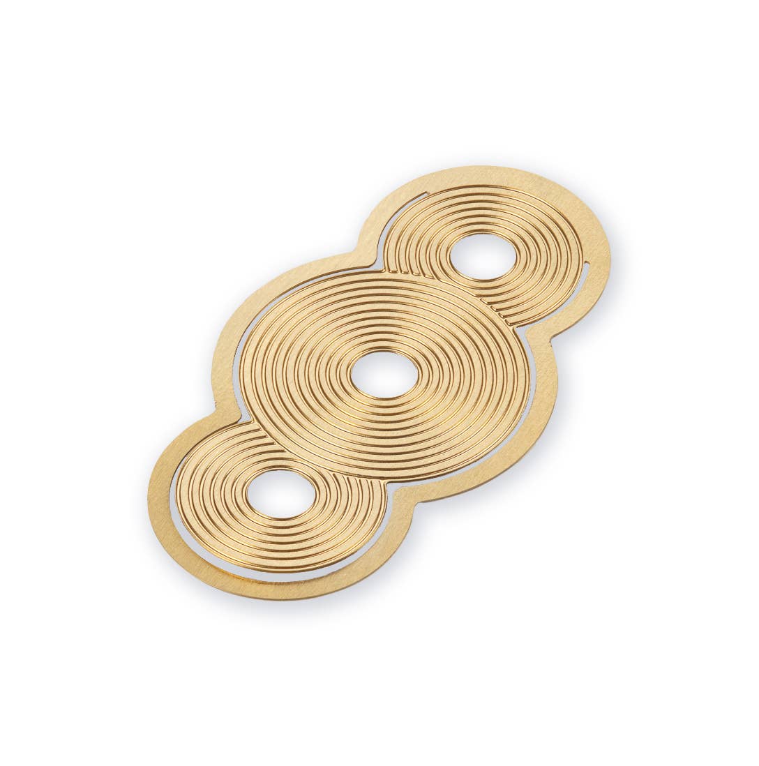 circlets brass bookmark