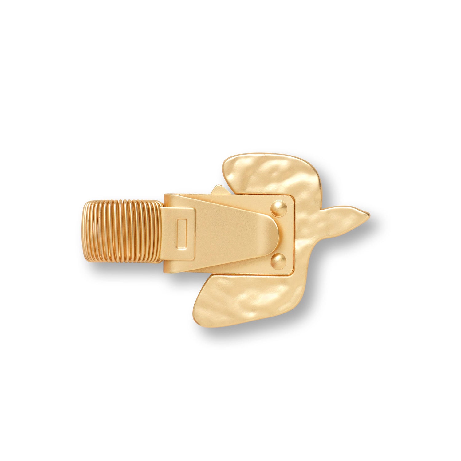 bird brass pen clip