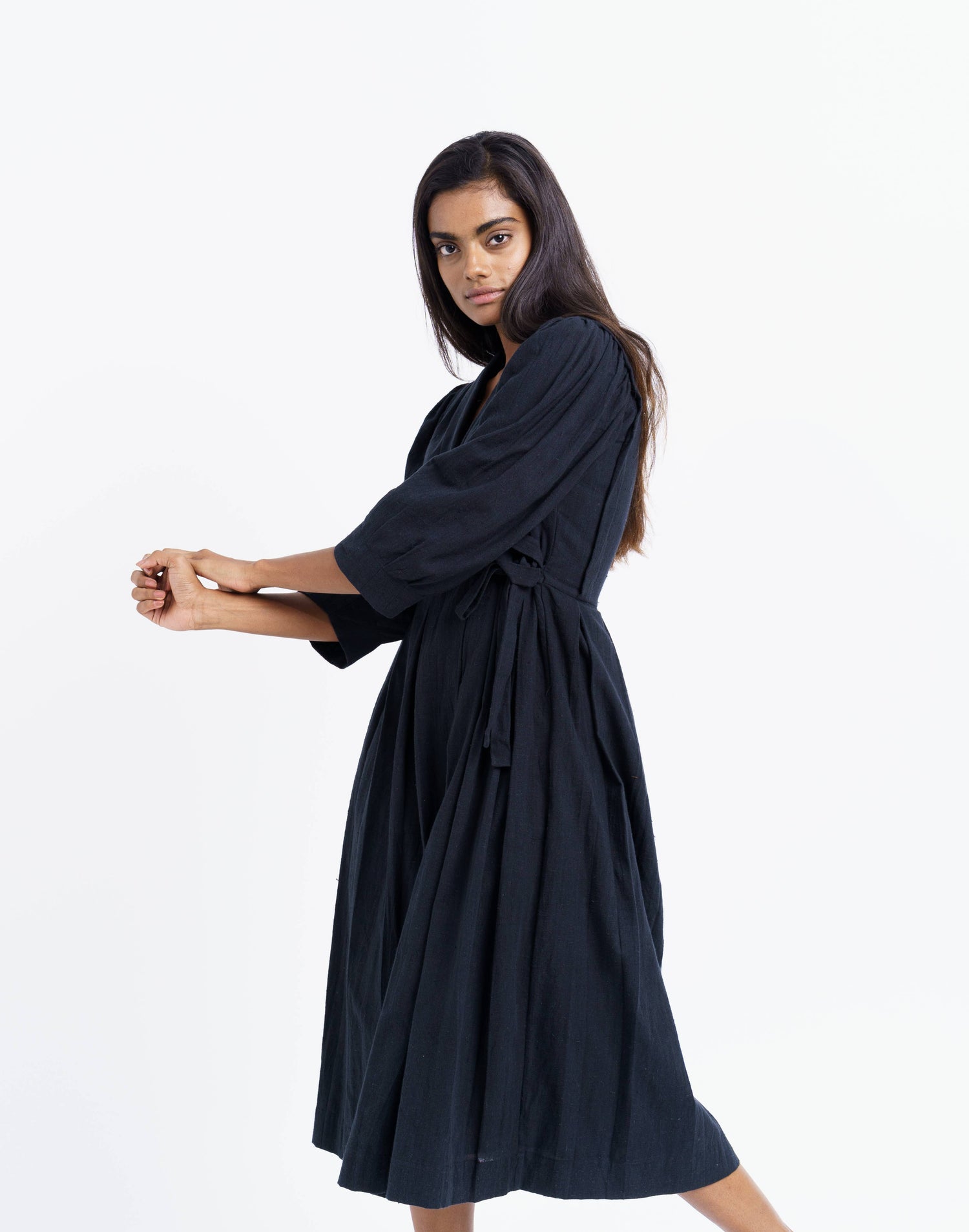 iconic wrap-around midi dress