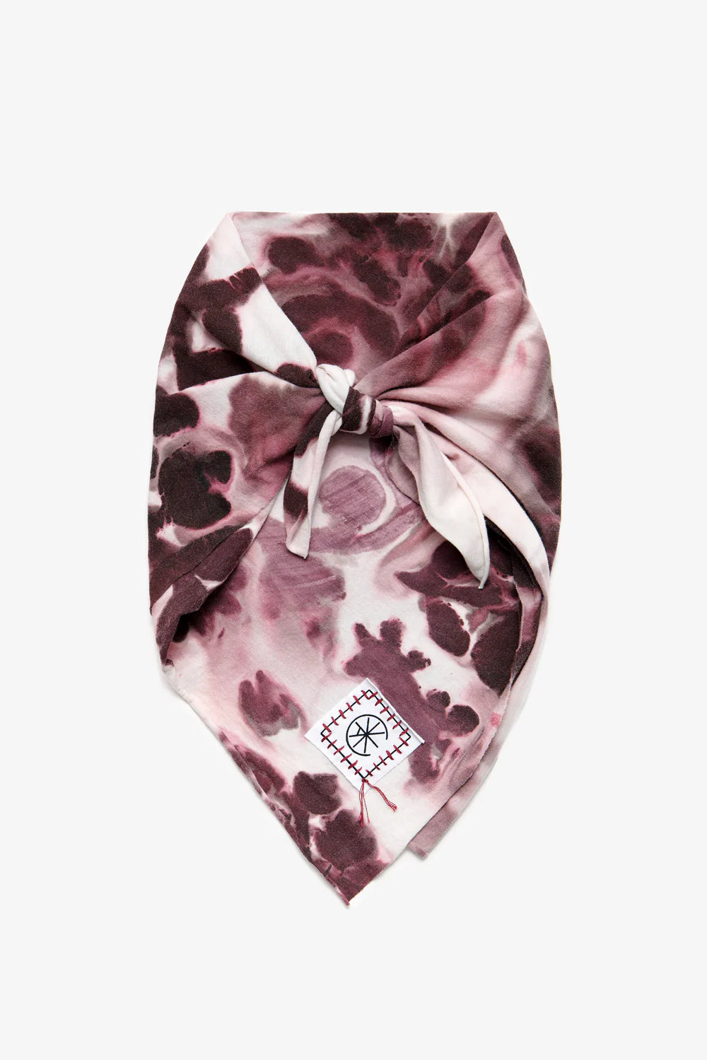 alabama chanin quinn bandana hand-painted plum sylvan