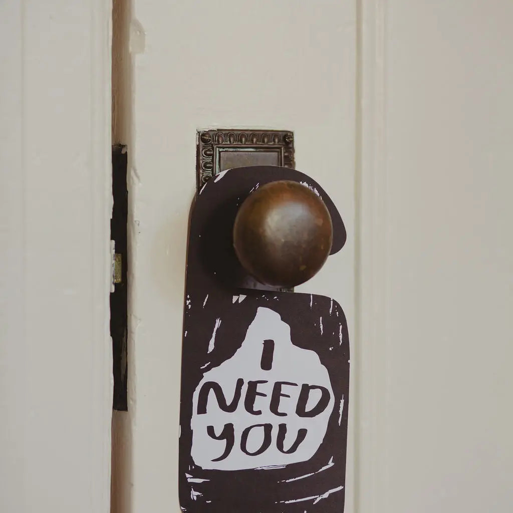 time alone door hanger