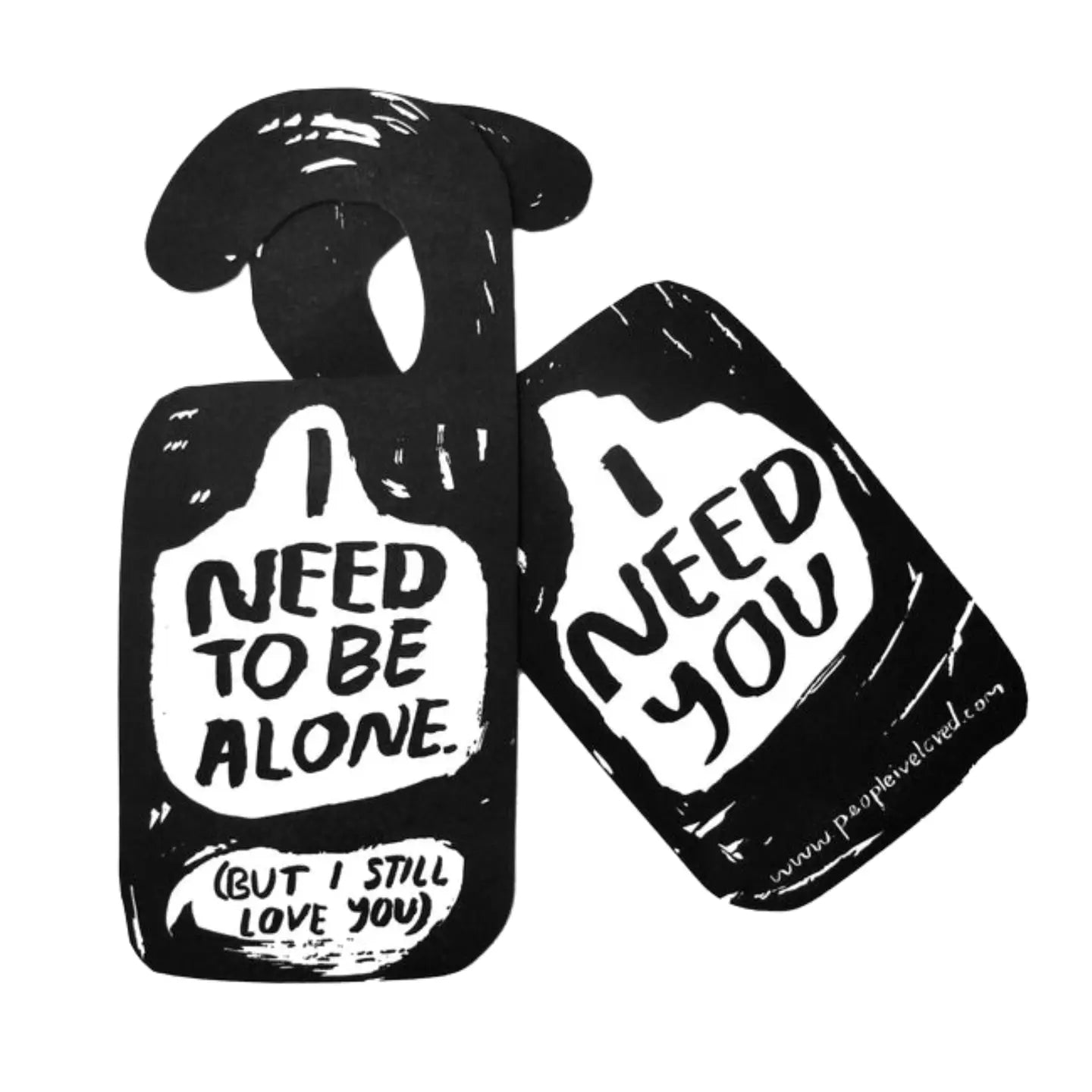 time alone door hanger