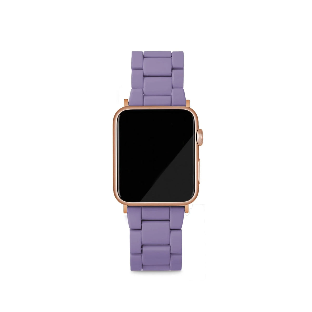 universal fit machete apple watch band in violet with rose gold hardware finishes