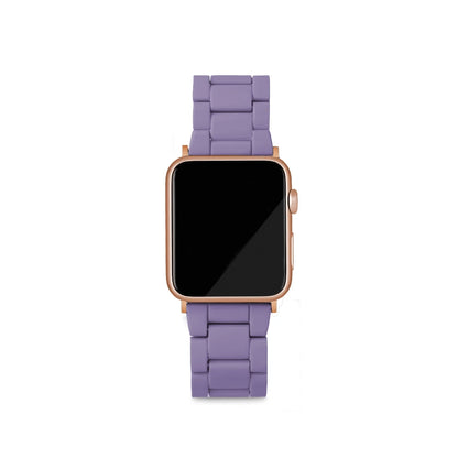 universal fit machete apple watch band in violet with rose gold hardware finishes