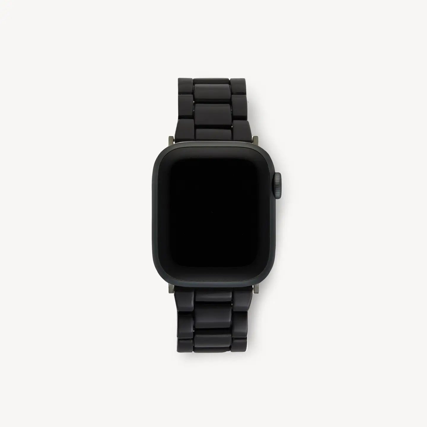 universal fit machete apple watch band in black with black hardware finishes