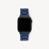 machete apple watch band in french navy with black hardware finishes