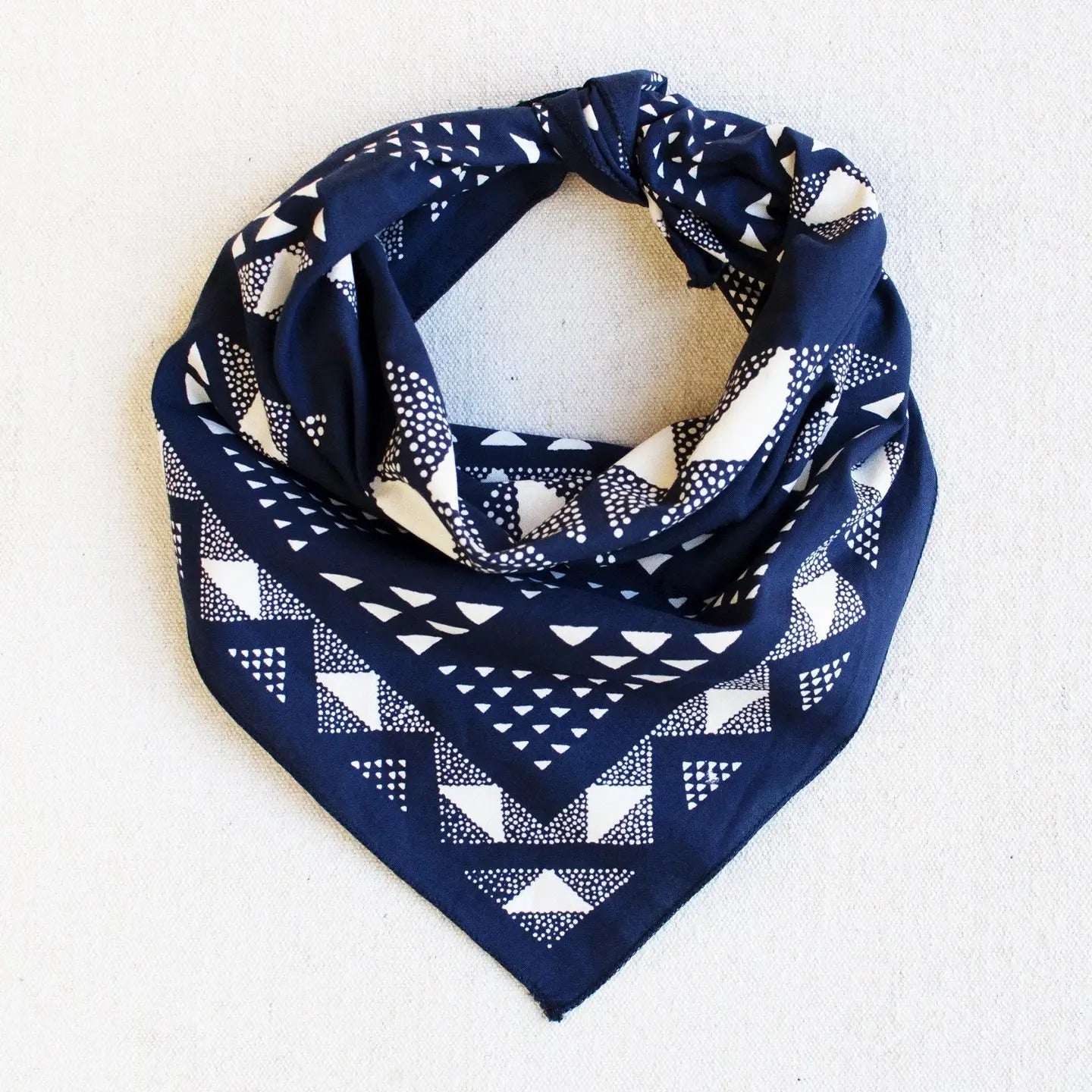 navy quilt bandana
