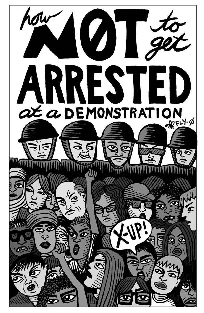 how not to get arrested at a demonstration (zine)