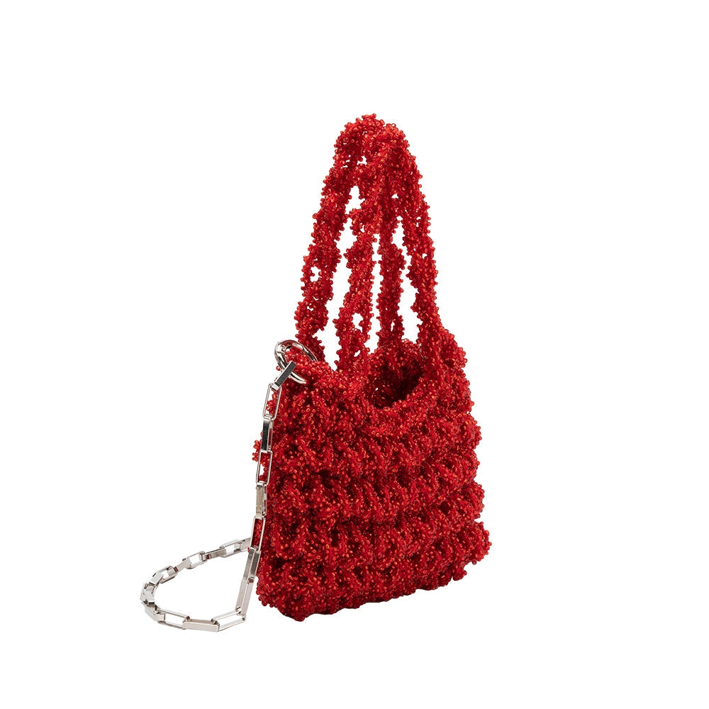 norma red mini crossbody bag