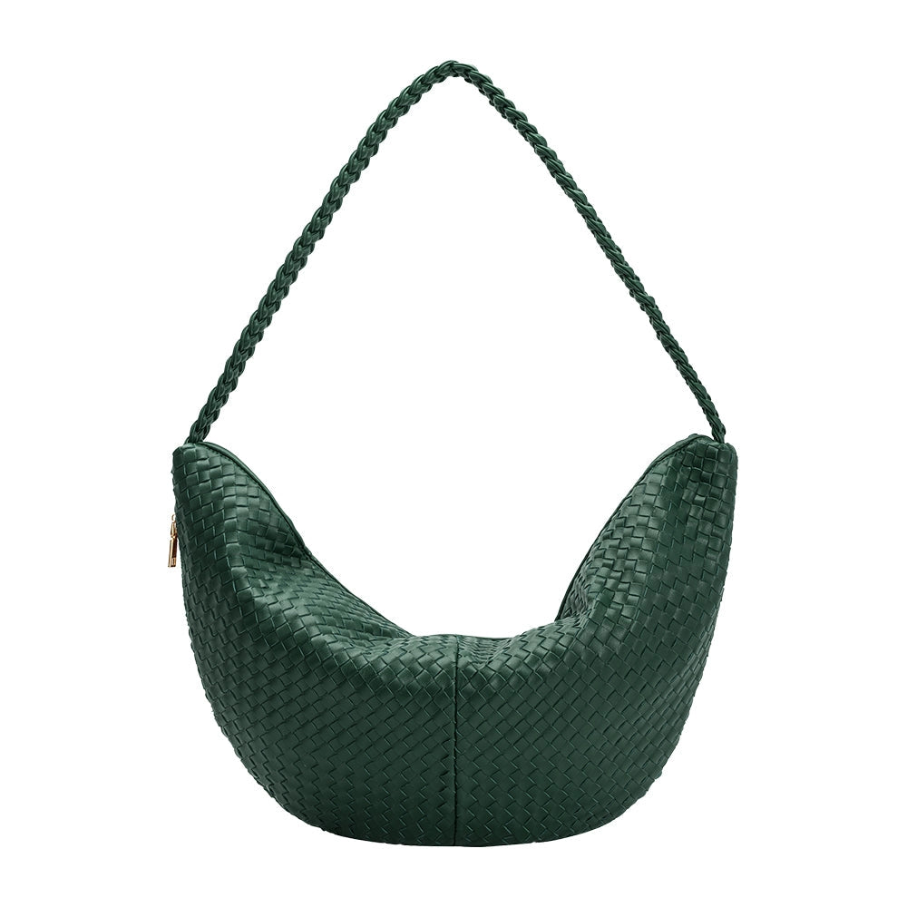 raquel green xl recycled shoulder bag