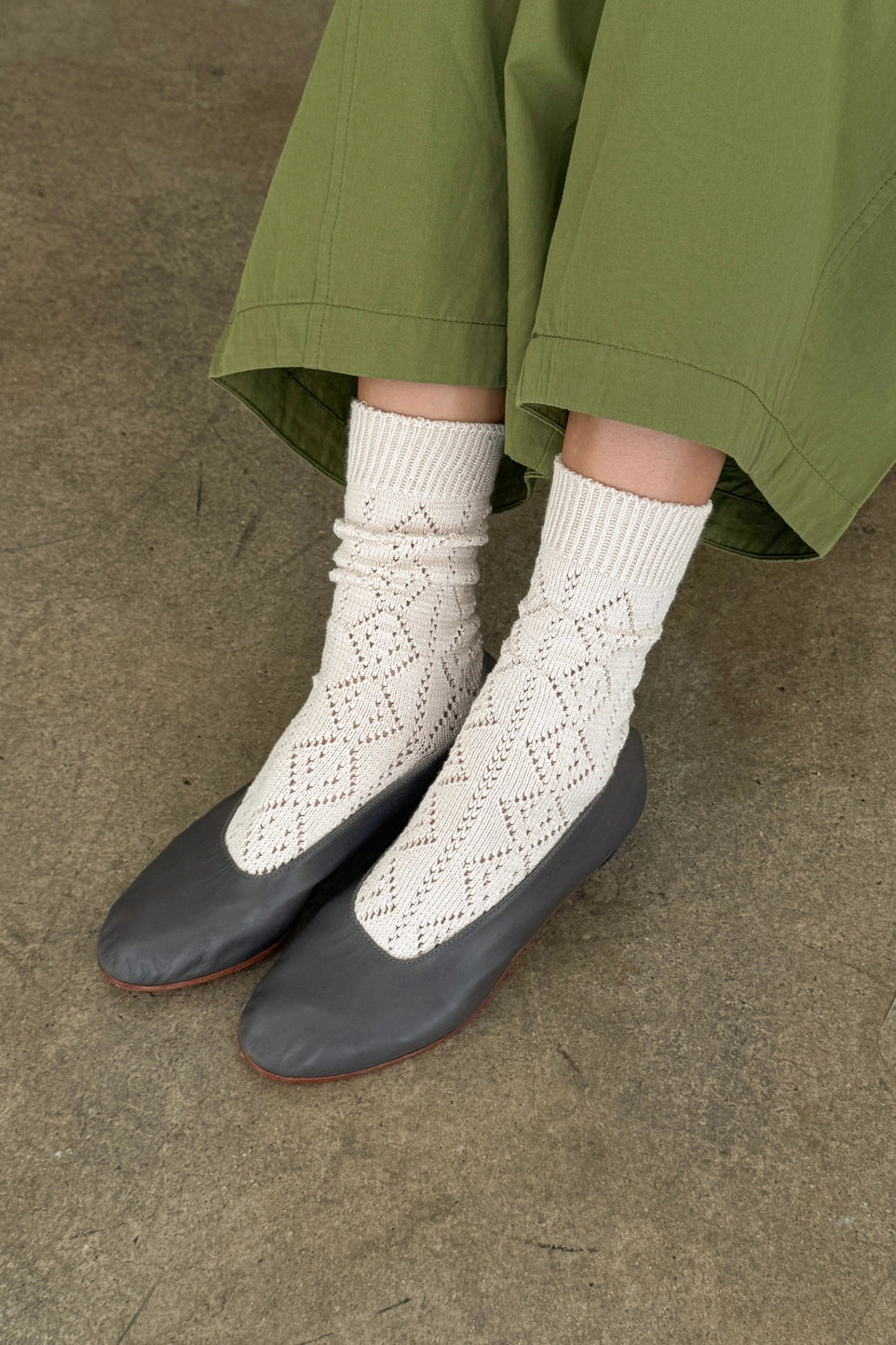 modal eyelet socks
