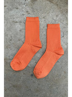 her socks - mercerized combed cotton rib