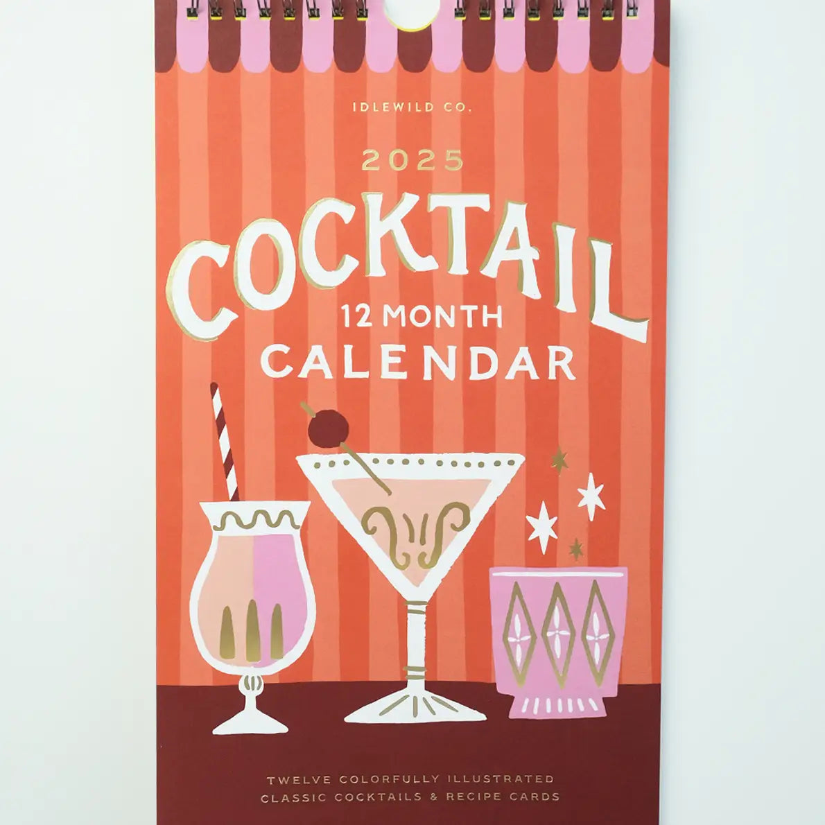 cocktail 2025 wall calendar